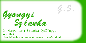 gyongyi szlamka business card